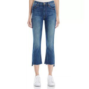 Mother Insider Crop Step Fray Jeans in Not Rough Enough